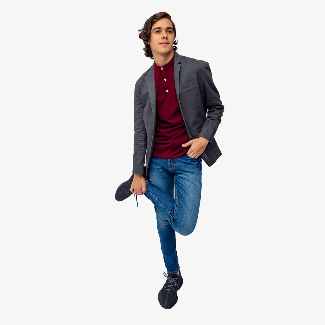 Saco gris oxford on sale